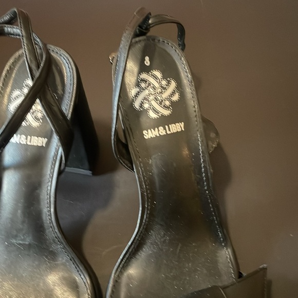 Sam and Libby black heels size 8 - Picture 4 of 9